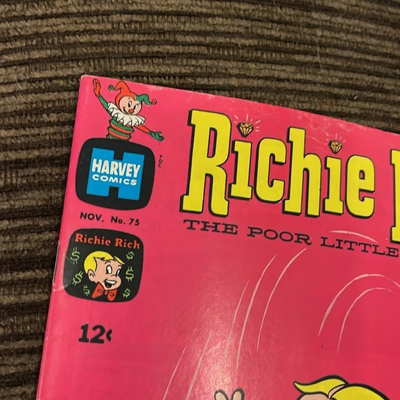 - Vintage 1968 RICHIE RICH The Poor Little Rich Boy Nov #75 Harvey Comic… - Picture 4 of 7